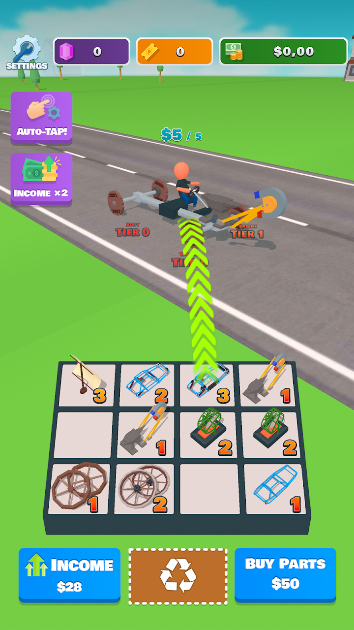 Idle Racer — Tap, Merge & Race screenshot