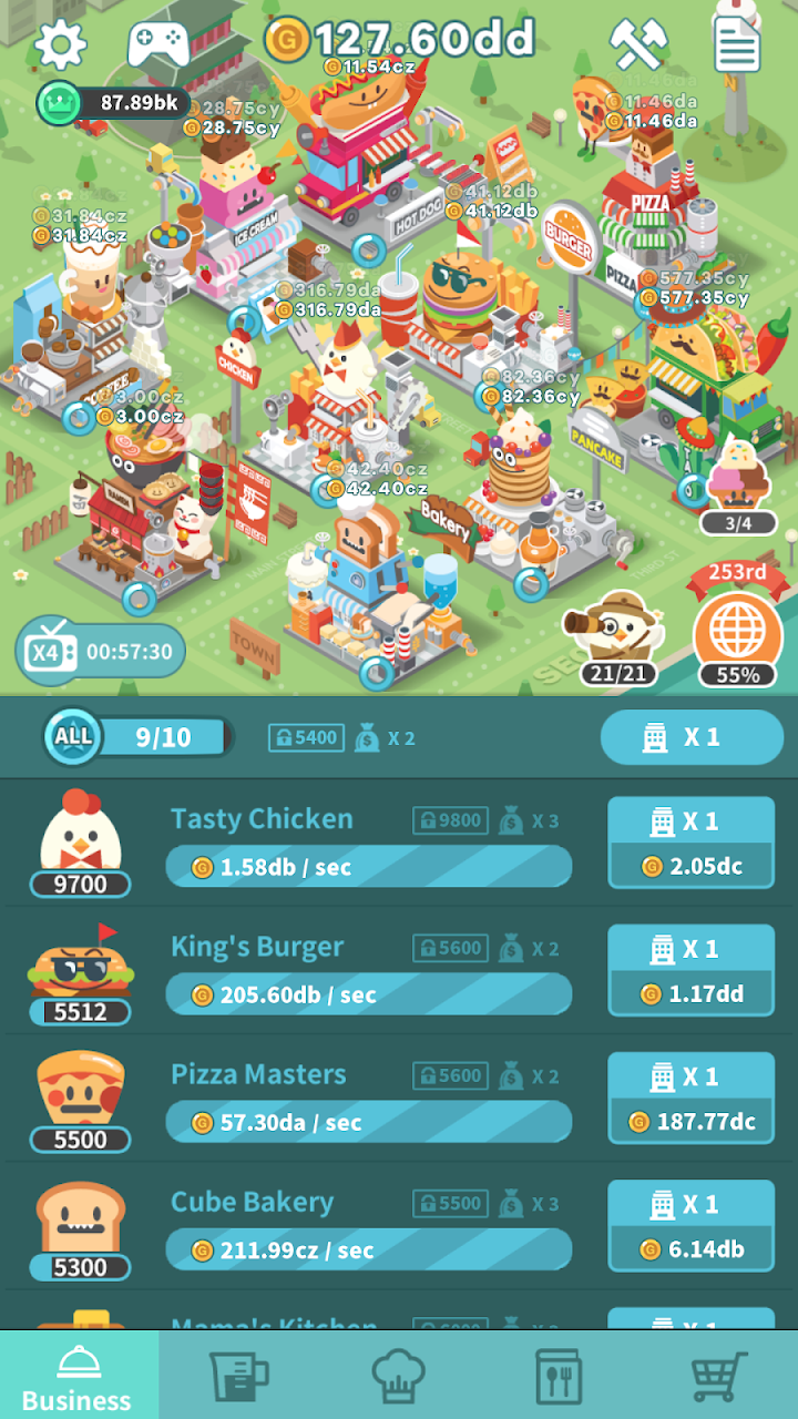 Foodpia tycoon - restaurant screenshot